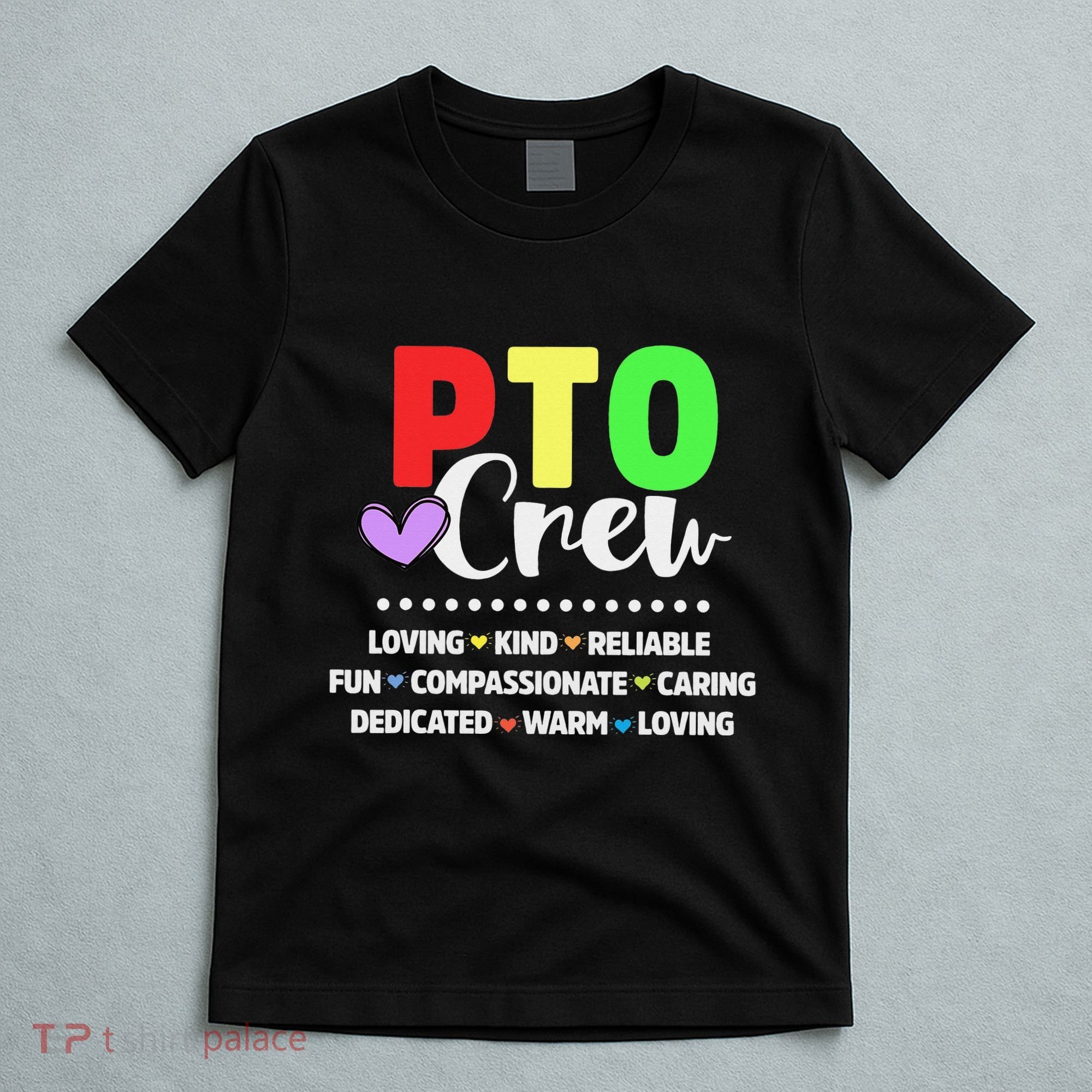 PTO Crew School Volunteer Parent Teacher T-Shirt