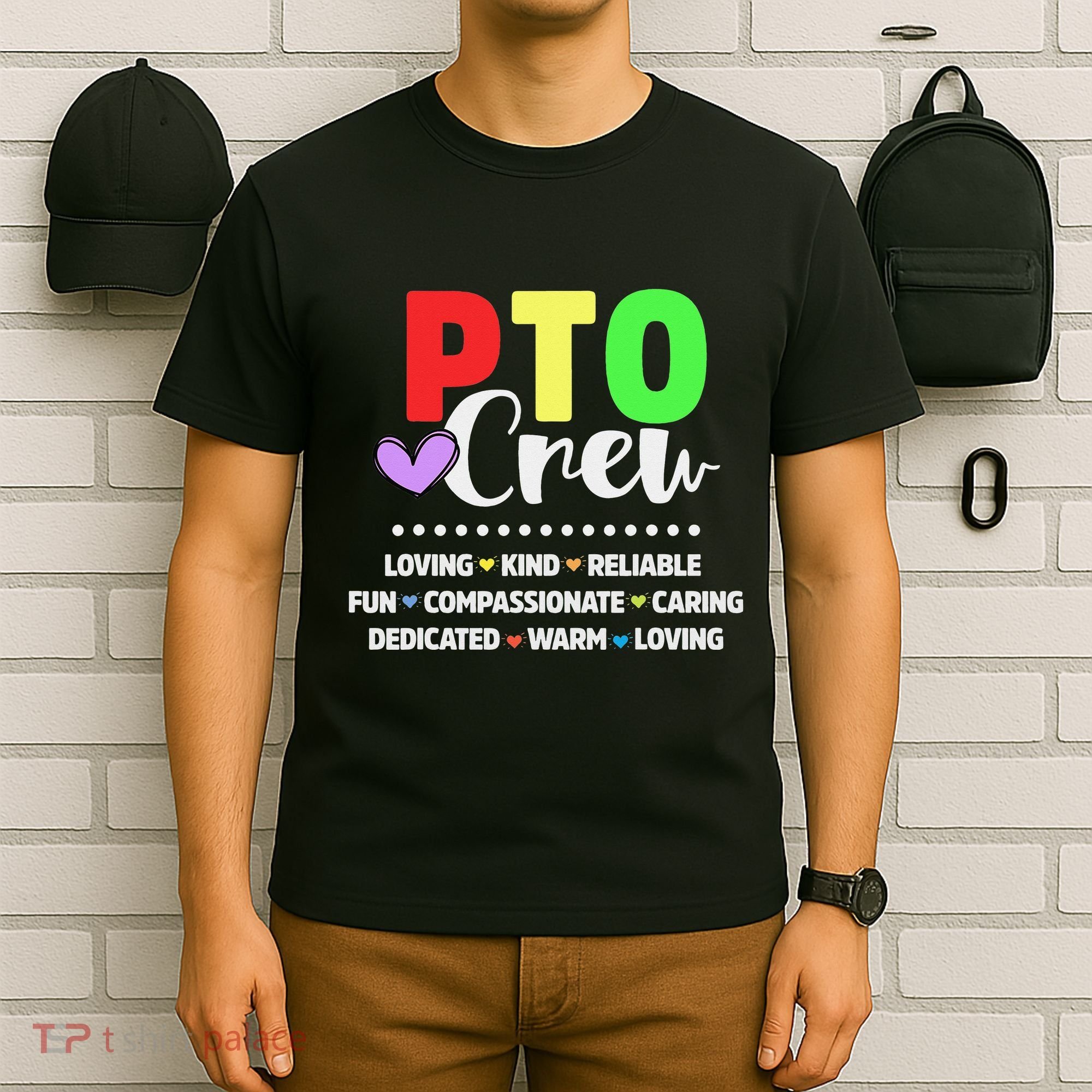 PTO Crew School Volunteer Parent Teacher T-Shirt