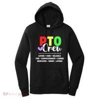PTO Crew School Volunteer Parent Teacher Women's Hoodie thumb 0