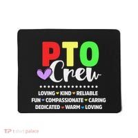 PTO Crew School Volunteer Parent Teacher Mousepad thumb 0