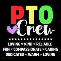 PTO Crew School Volunteer Parent Teacher Ornament thumb 1