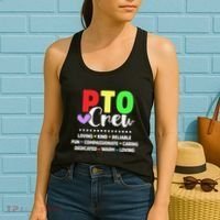 PTO Crew School Volunteer Parent Teacher Women's Tank Top thumb 2