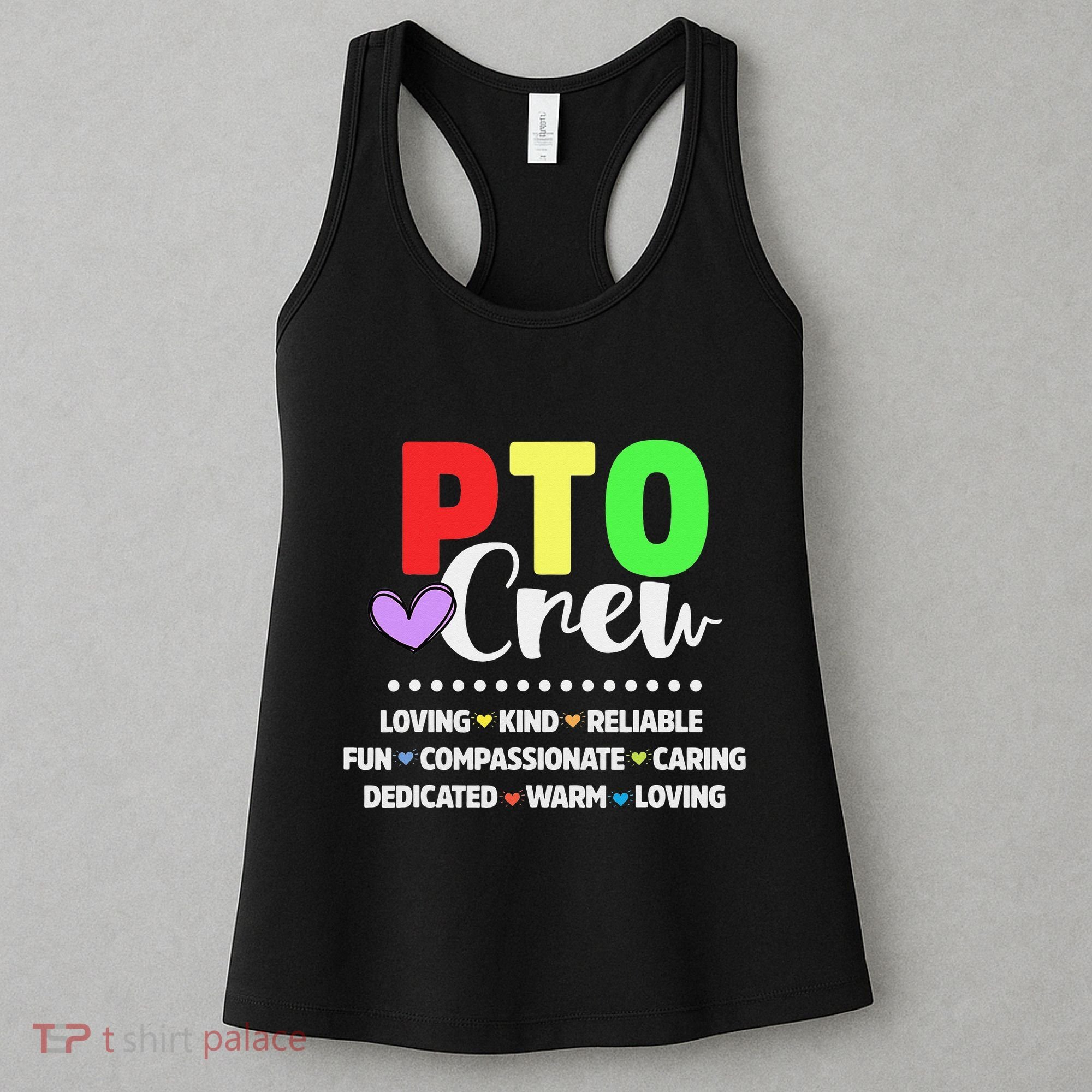 PTO Crew School Volunteer Parent Teacher Women's Tank Top