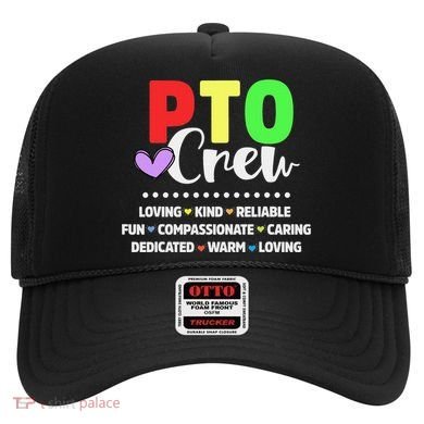 PTO Crew School Volunteer Parent Teacher Hat