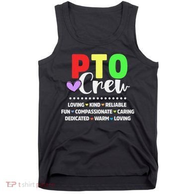 PTO Crew School Volunteer Parent Teacher Tank Top