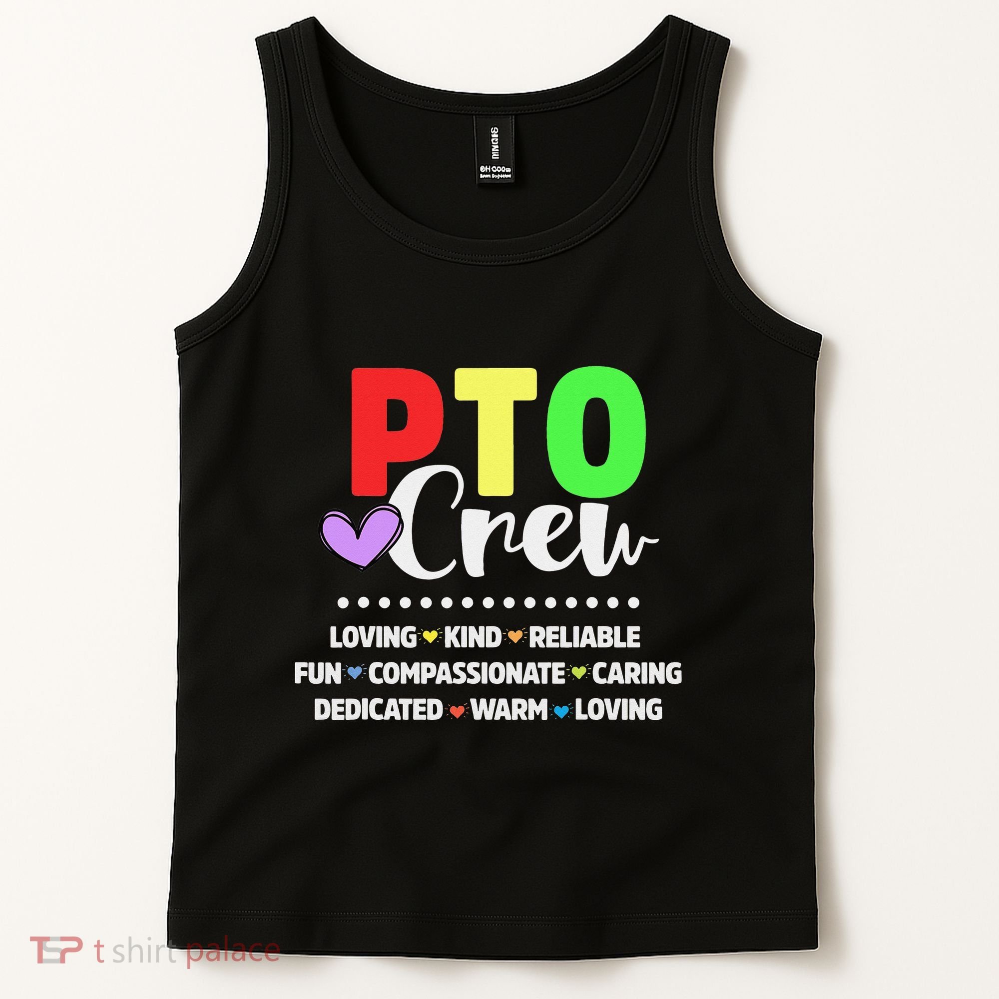 PTO Crew School Volunteer Parent Teacher Tank Top