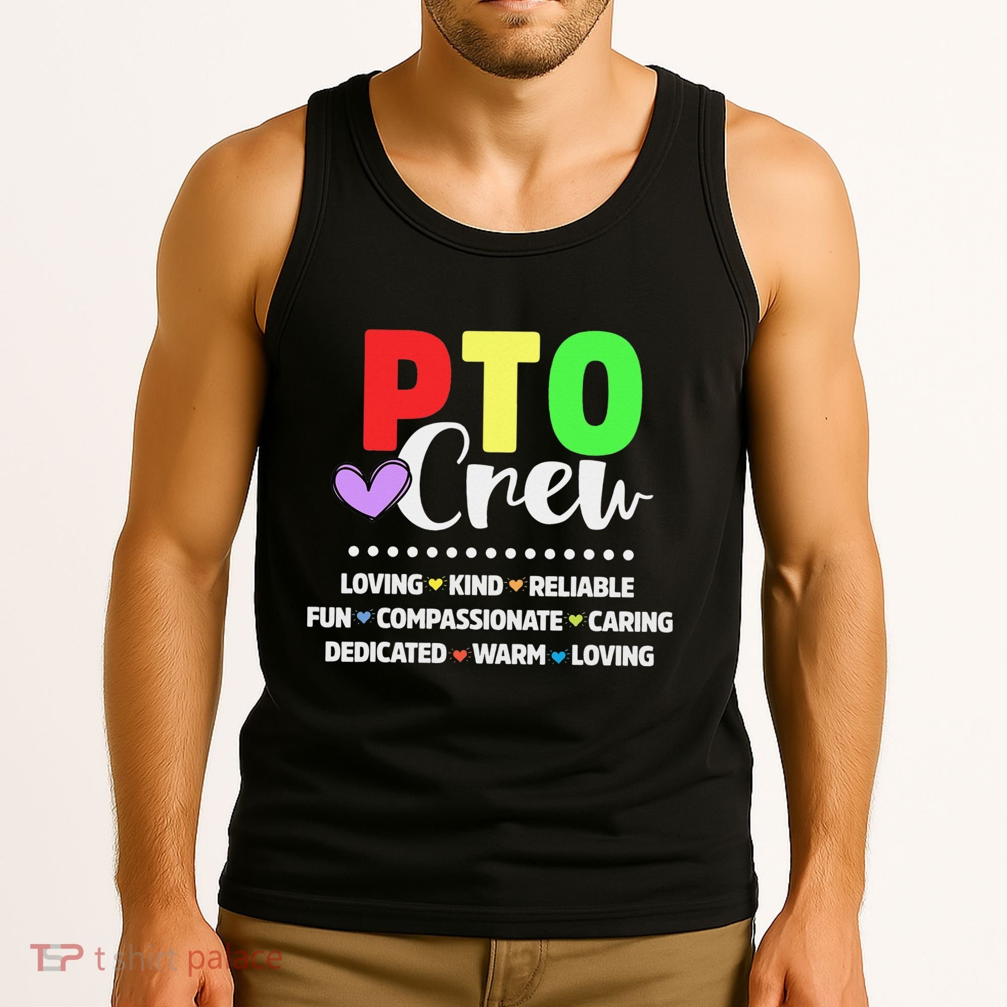PTO Crew School Volunteer Parent Teacher Tank Top