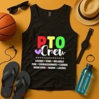 PTO Crew School Volunteer Parent Teacher Tank Top thumb 4