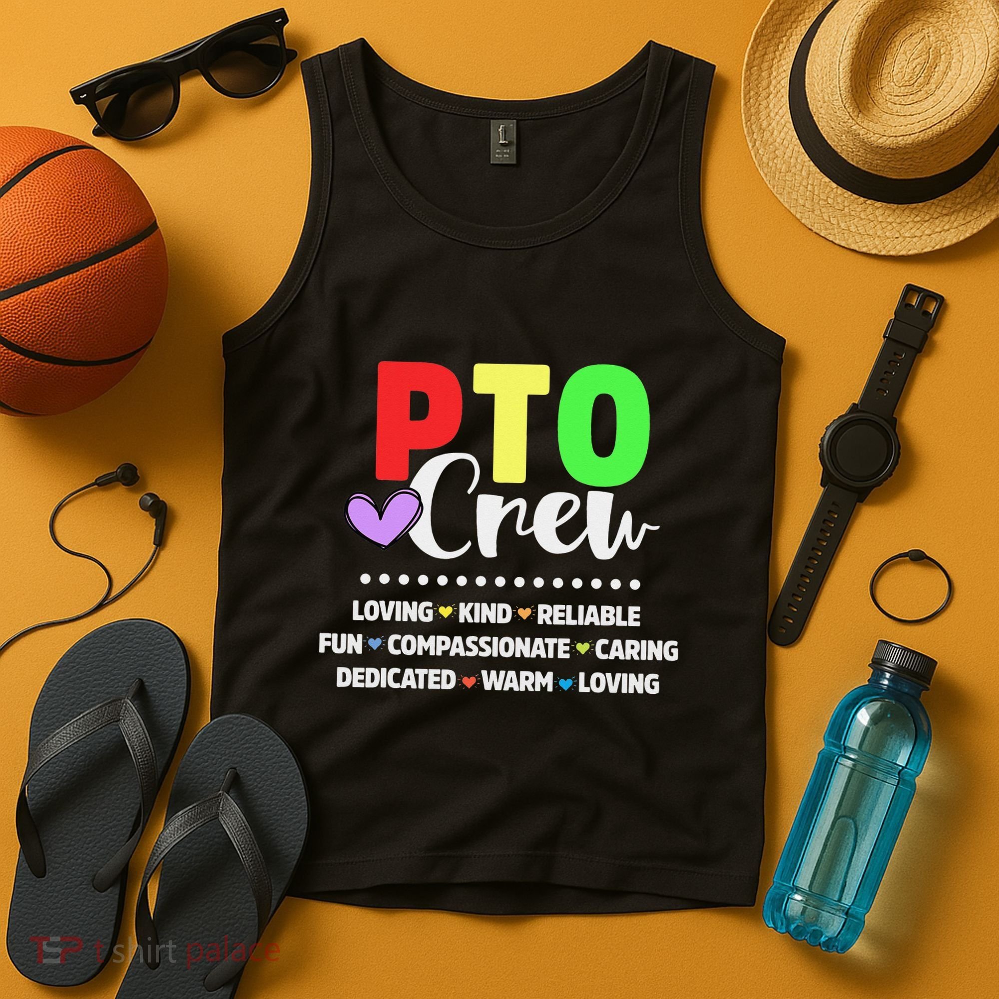 PTO Crew School Volunteer Parent Teacher Tank Top