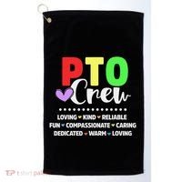 PTO Crew School Volunteer Parent Teacher Golf Towel thumb 0