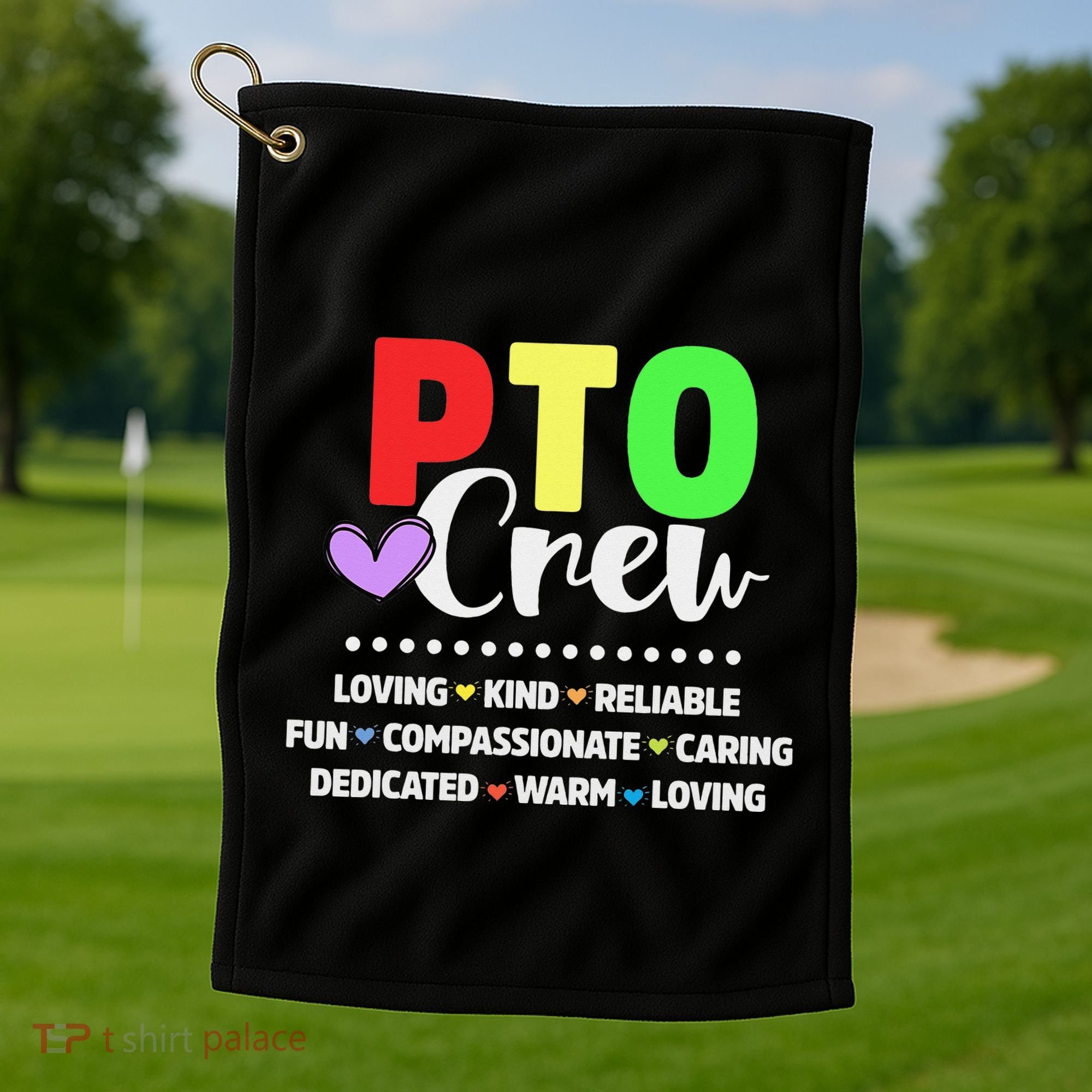 PTO Crew School Volunteer Parent Teacher Golf Towel