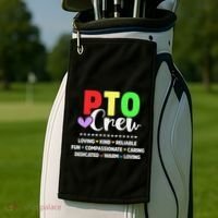 PTO Crew School Volunteer Parent Teacher Golf Towel thumb 2
