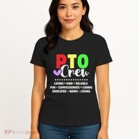 PTO Crew School Volunteer Parent Teacher Women's T-Shirt thumb 4