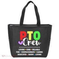 PTO Crew School Volunteer Parent Teacher Tote Bag thumb 0
