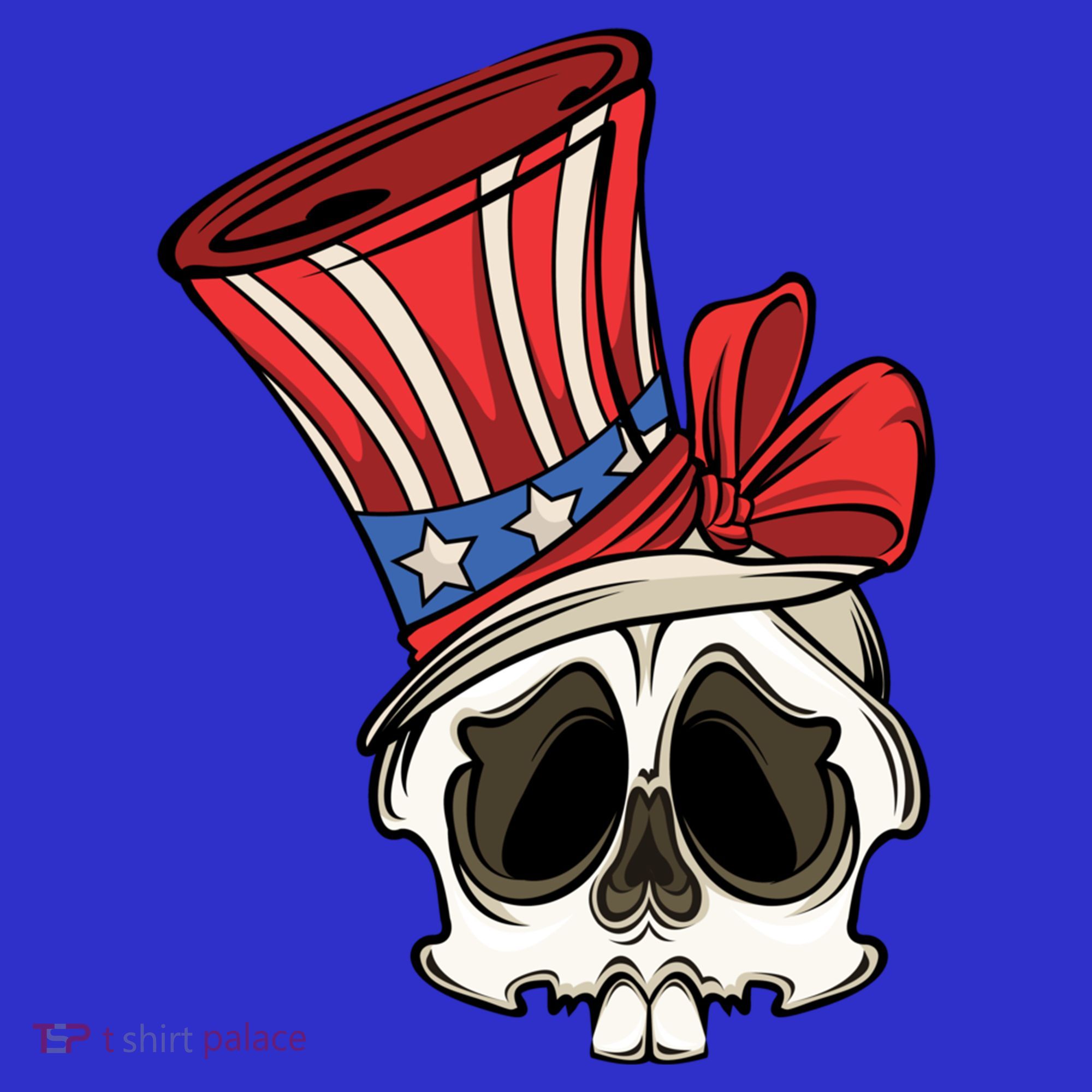 Patriotic Cute Skull American Flag 4th Of July Gift Women's Tank Top