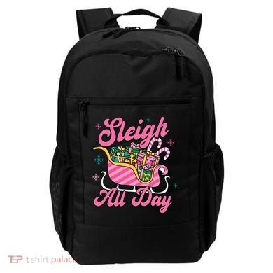 Pink Christmas Sleigh All Day Great Gift Backpack