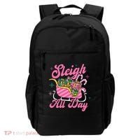 Pink Christmas Sleigh All Day Great Gift Backpack thumb 0