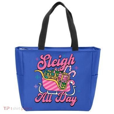 Pink Christmas Sleigh All Day Great Gift Tote Bag
