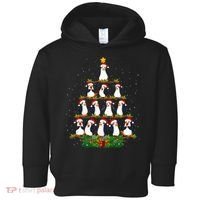 Penguin Christmas Tree Funny Penguin Lover Xmas Toddler Hoodie thumb 0