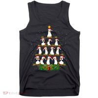 Penguin Christmas Tree Funny Penguin Lover Xmas Tank Top thumb 0