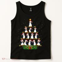 Penguin Christmas Tree Funny Penguin Lover Xmas Tank Top thumb 2