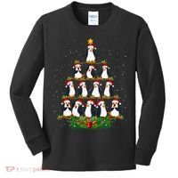 Penguin Christmas Tree Funny Penguin Lover Xmas Kids Long Sleeve Shirt thumb 0