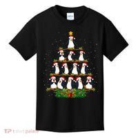 Penguin Christmas Tree Funny Penguin Lover Xmas Kids T-Shirt thumb 0