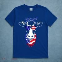 Patriot Cow Tee 4th Of July American Flag Farm Animals Meaningful Gift T-Shirt thumb 5