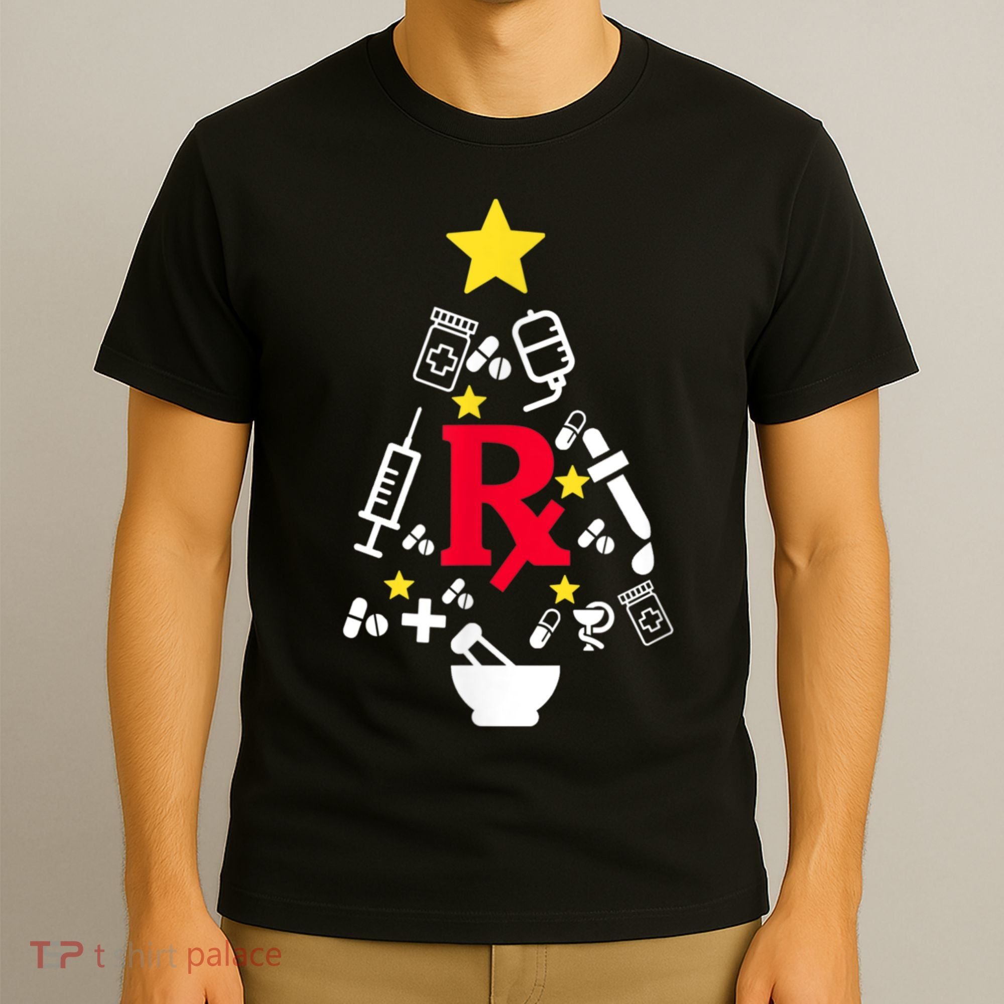 Pharmacy Christmas Tree T-Shirt