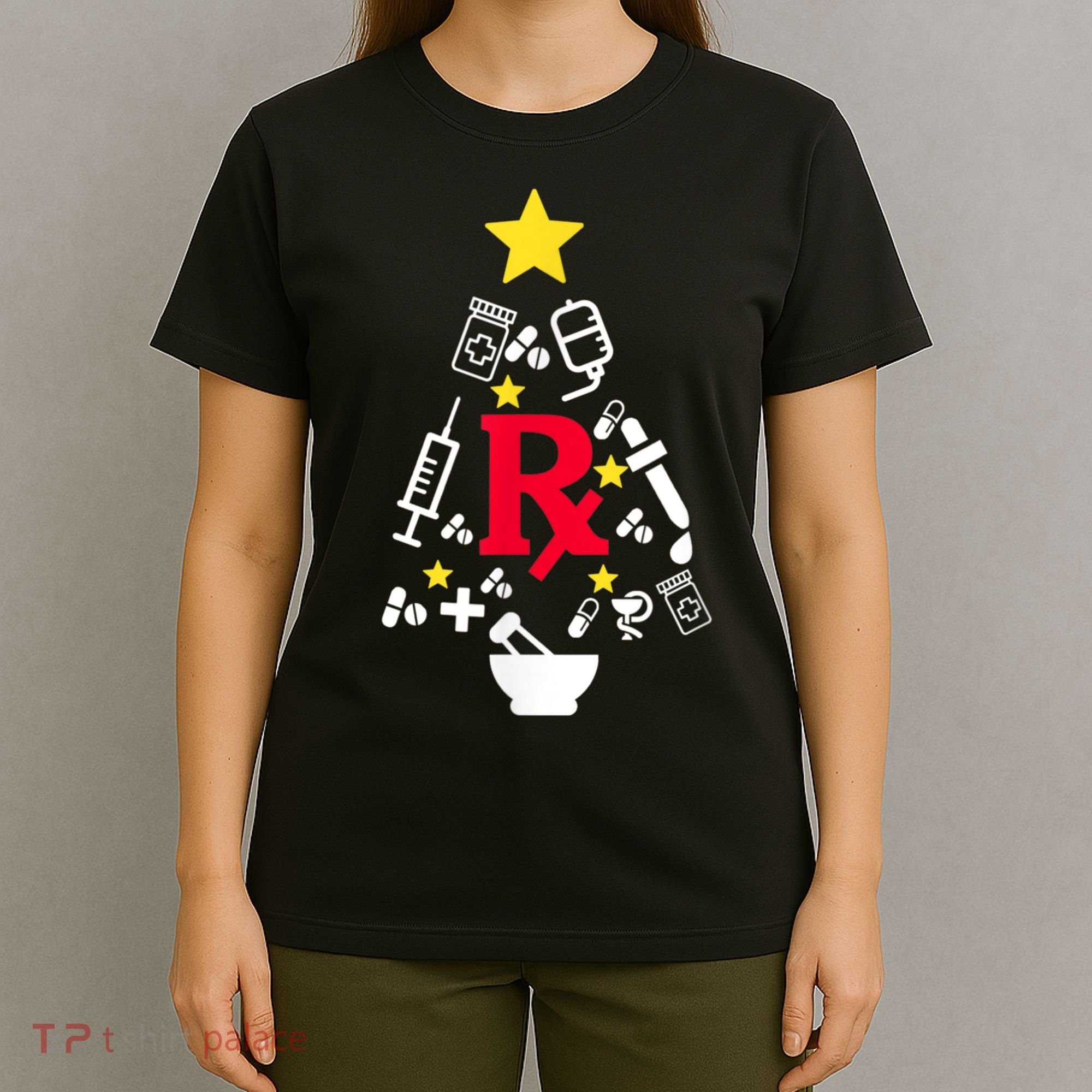 Pharmacy Christmas Tree T-Shirt