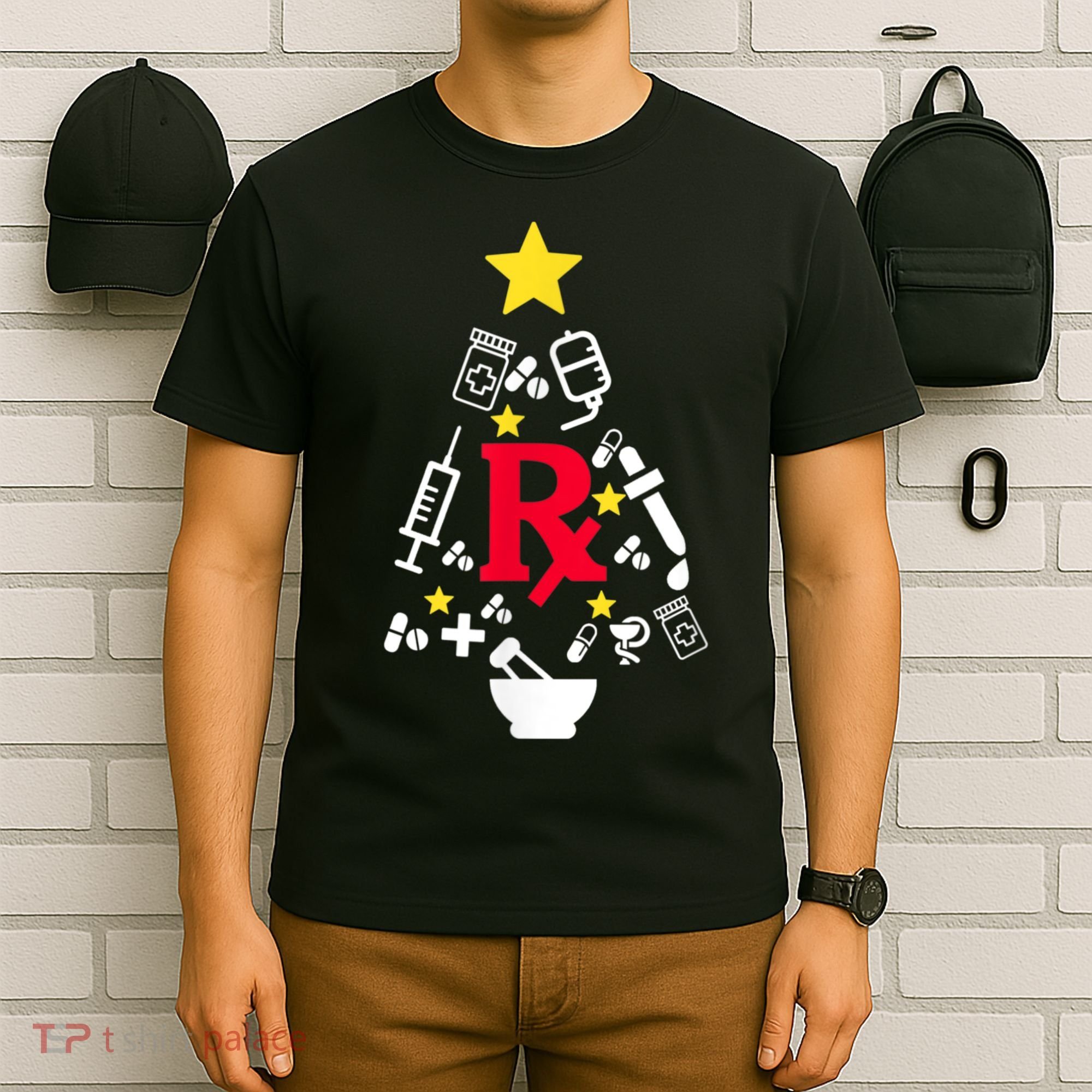 Pharmacy Christmas Tree T-Shirt