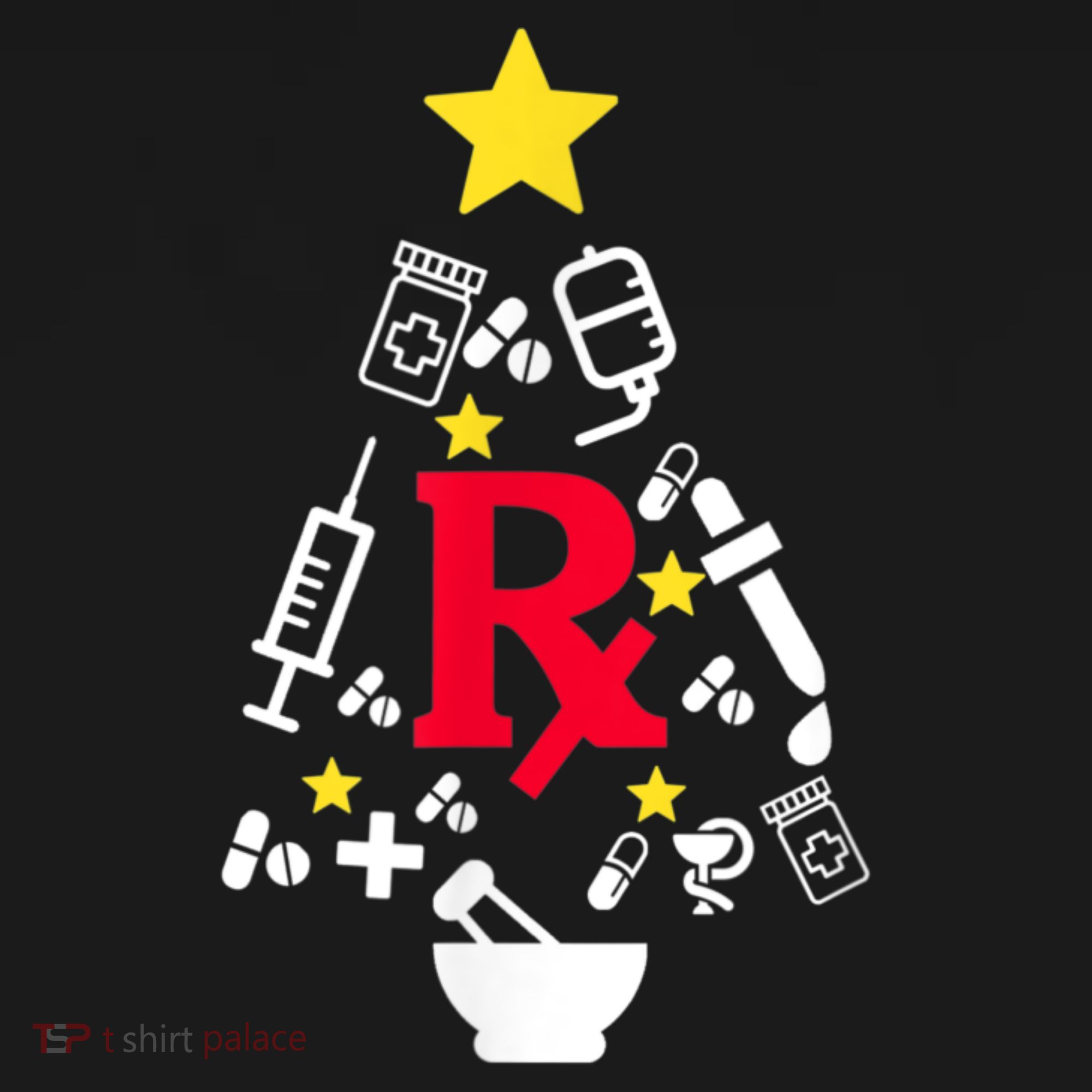 Pharmacy Christmas Tree Polo