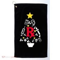 Pharmacy Christmas Tree Golf Towel thumb 0