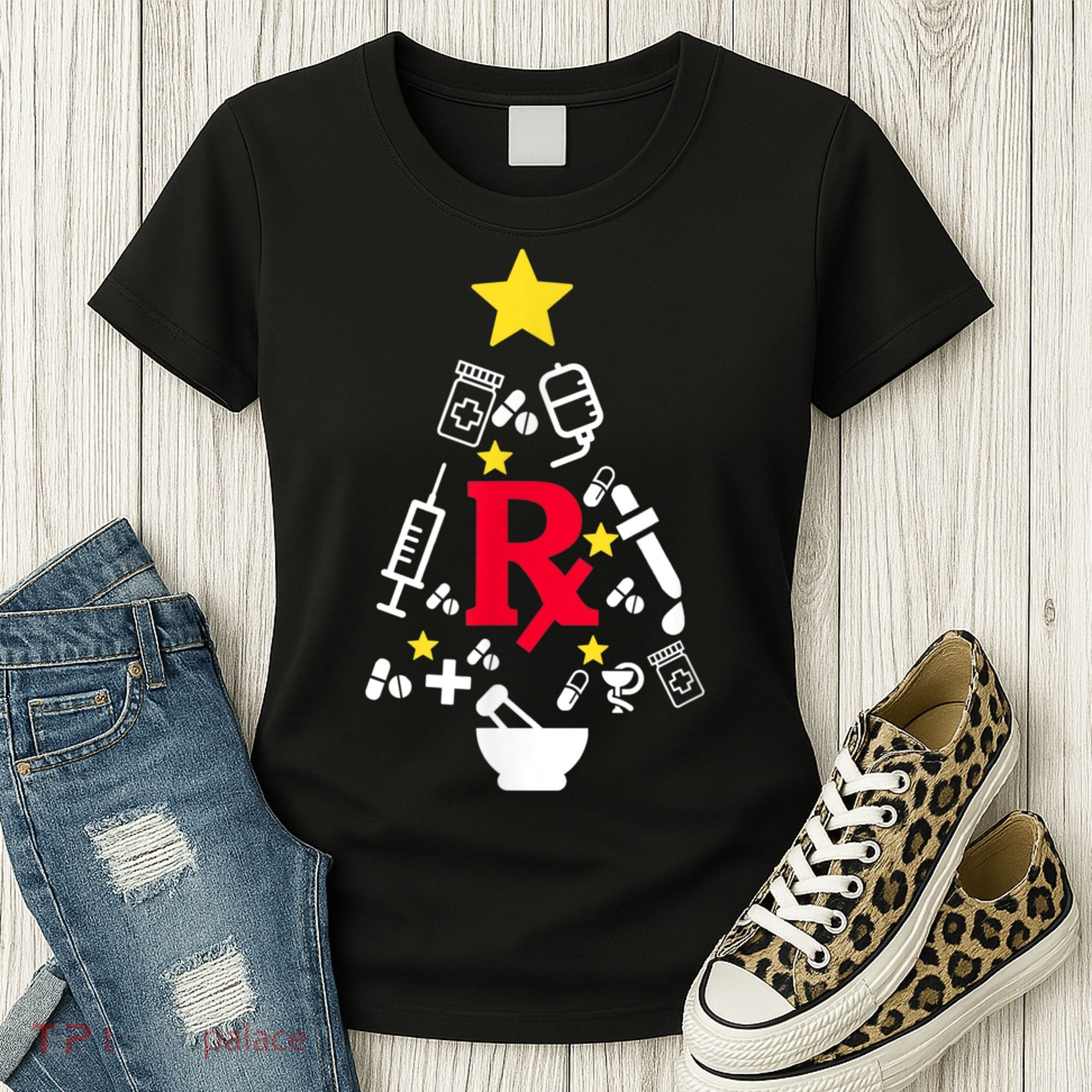 Pharmacy Christmas Tree Women's T-Shirt