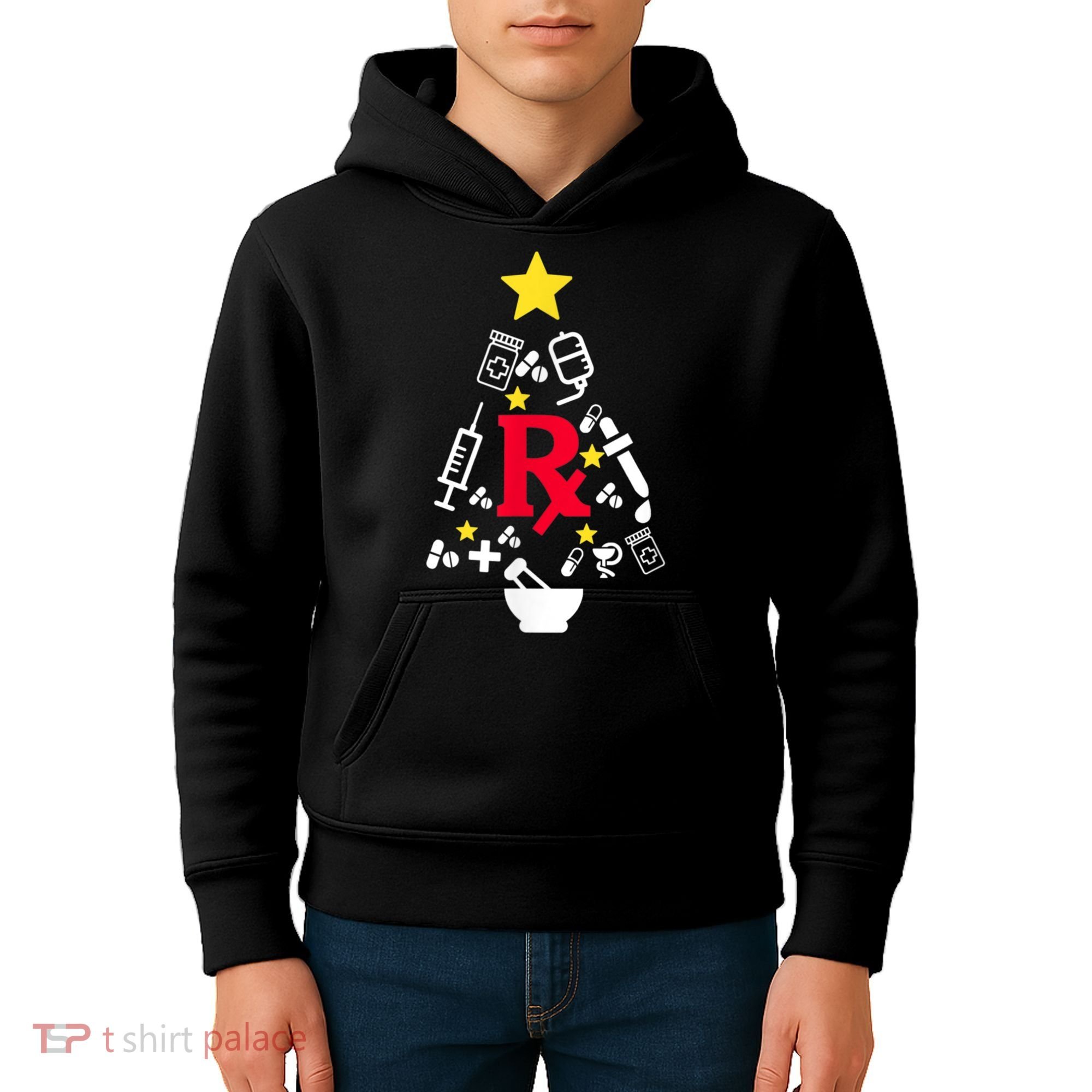 Pharmacy Christmas Tree Kids Hoodie