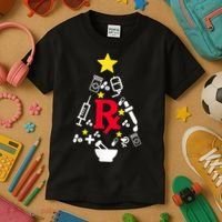 Pharmacy Christmas Tree Kids T-Shirt thumb 3