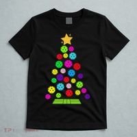 Pickleball Christmas Tree Santa Pickleball X Mas Lights T-Shirt thumb 5