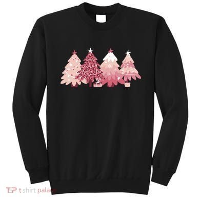 Pink Christmas Tree Holiday Sweatshirt