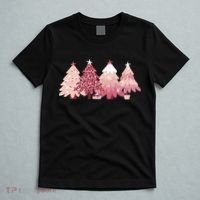 Pink Christmas Tree Holiday T-Shirt thumb 5