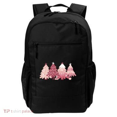 Pink Christmas Tree Holiday Backpack