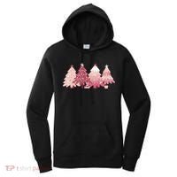 Pink Christmas Tree Holiday Women's Hoodie thumb 0