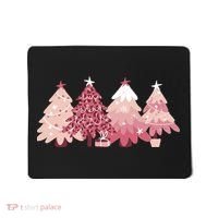 Pink Christmas Tree Holiday Mousepad thumb 0
