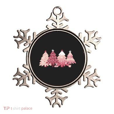 Pink Christmas Tree Holiday Ornament