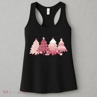 Pink Christmas Tree Holiday Women's Tank Top thumb 3