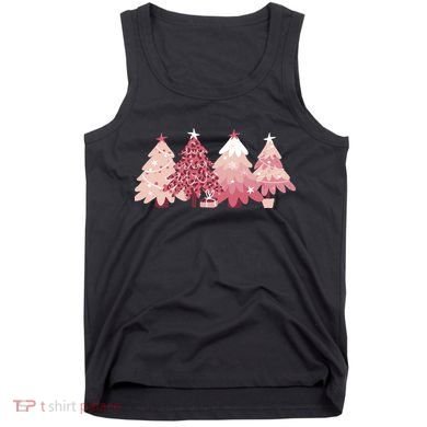 Pink Christmas Tree Holiday Tank Top