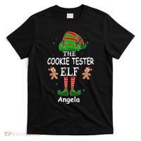 Personalized Cookie Tester Elf Family Matching Charismas Custom Name T-Shirt thumb 0