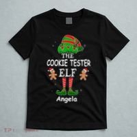 Personalized Cookie Tester Elf Family Matching Charismas Custom Name T-Shirt thumb 5