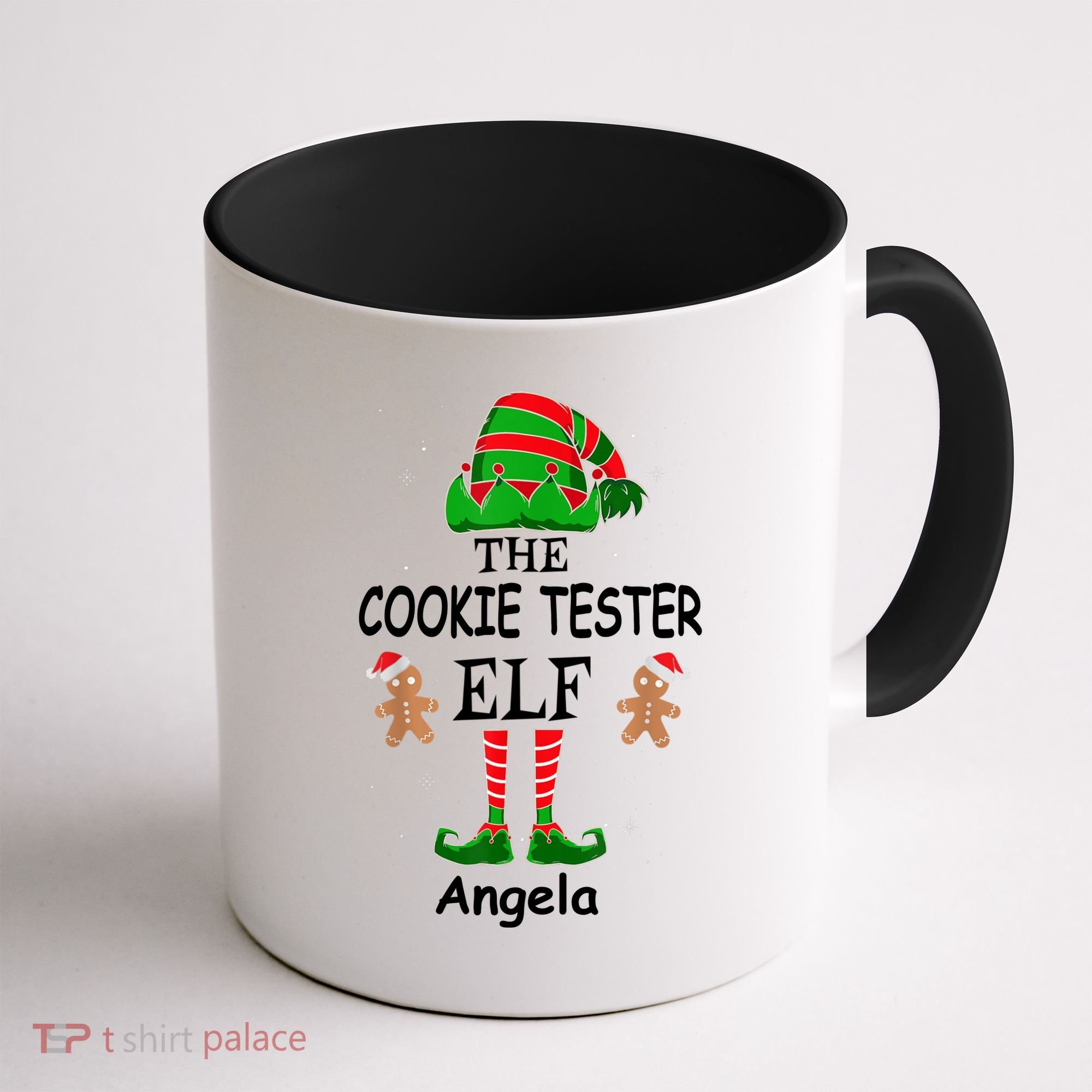 Personalized Cookie Tester Elf Family Matching Charismas Custom Name Coffee Mug