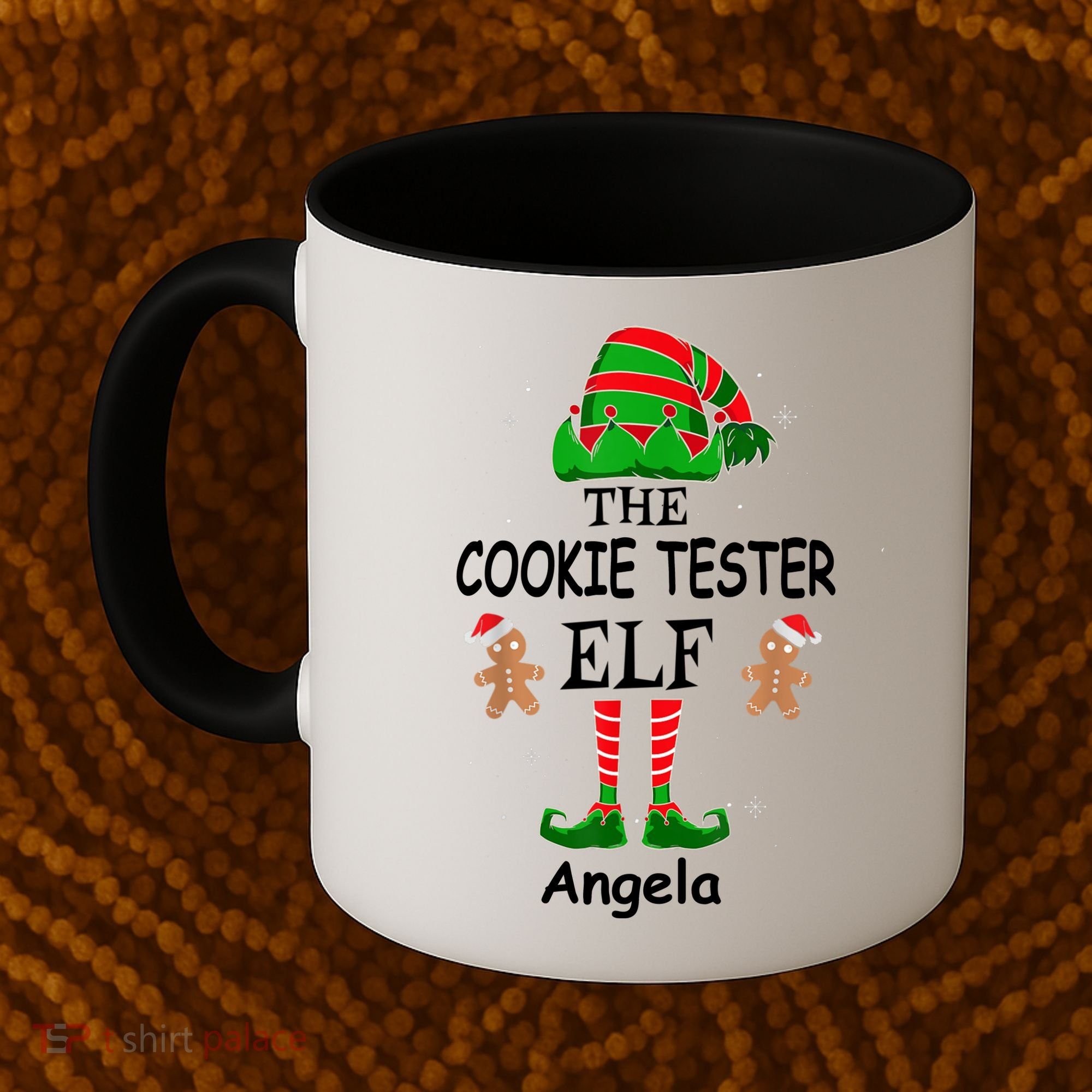 Personalized Cookie Tester Elf Family Matching Charismas Custom Name Coffee Mug