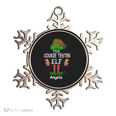 Personalized Cookie Tester Elf Family Matching Charismas Custom Name Ornament